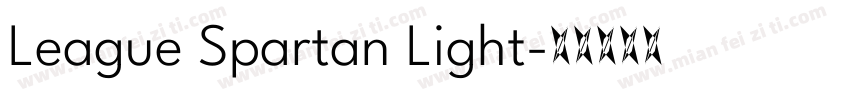 League Spartan Light字体转换